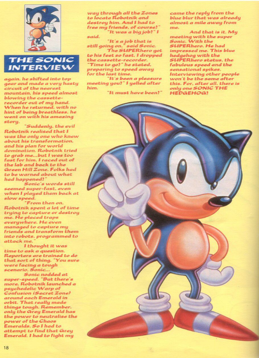 Sonic the Hedgehog Yearbook 1991 Page 17